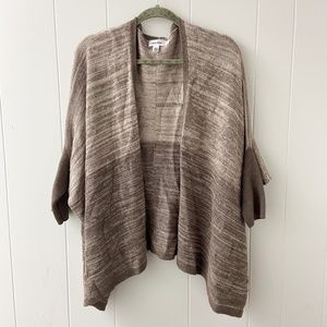 Calvin Klein sweater, Calvin Klein cardigan, 3/4 sleeved cardigan, beige sweater